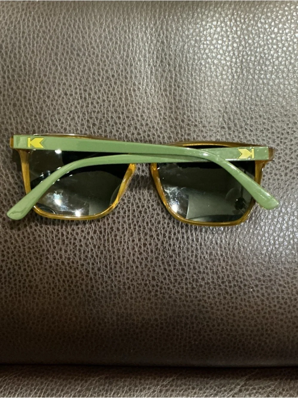 Knockaround Olive Green/Gold Wayfarer Sunglasses